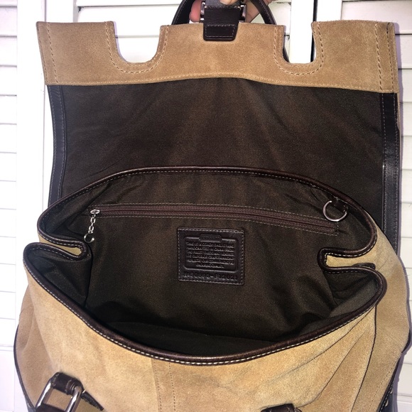 Vintage suede leather Coach shoulder 💼 - Picture 5 of 7